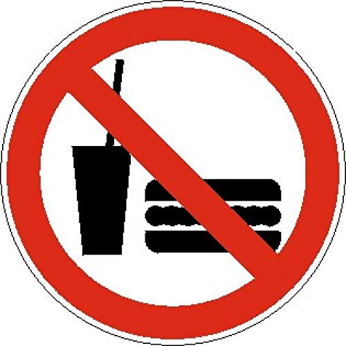 Schild: Essen und Trinken Verboten - Aluminiumschild 200mm