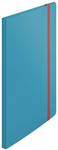 Leitz A4 Sichtbuch, 20 Klarsichthüllen für 40 Blatt, Sanftes Blau, Cosy-Serie, 46700061