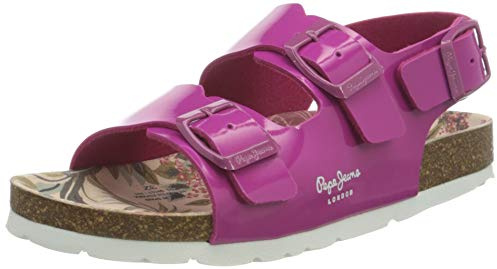Pepe Jeans Bio Basic Buckles Kids, Sandalo Bambine e Ragazze