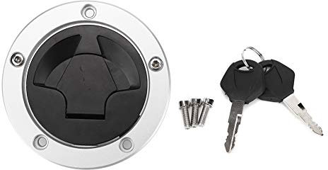 Motorrad Gasdeckel Tankdeckel mit Schloss, Gas Tankdeckel mit Schnellverschluss, Motorrad Tankdeckelschloss mit Schlüssel passend für Kawasaki Ninja ZX-6R/ZX-10R/ZX-14R