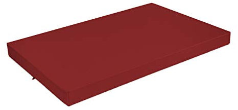 SuperKissen24. Hundebett Hundekissen Hundematratze Tierbett für Hunde - Wasserdicht, Waschbar - 120x80 cm - Burgund