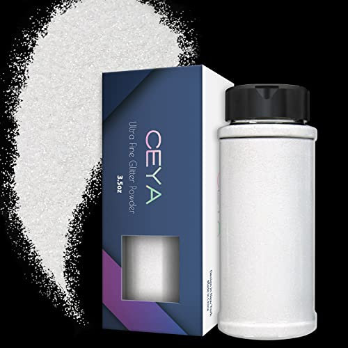 Ceya Poudre de paillettes ultra fines de 0,2 mm pour slime, résine époxy, gobelet, bijoux, nail art, festival, maquillage, scrapbooking, peinture, cartes de mariage - 100 g