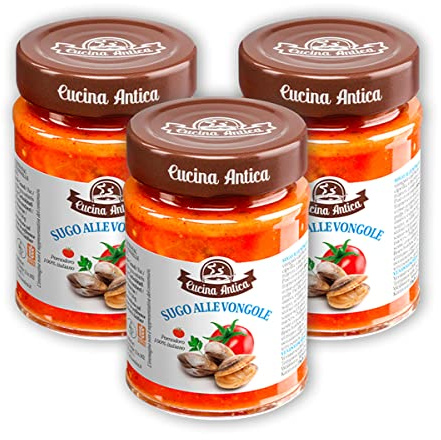 Cucina Antica - Sauce aux Palourdes Rouges - 3 Pots de 190 g
