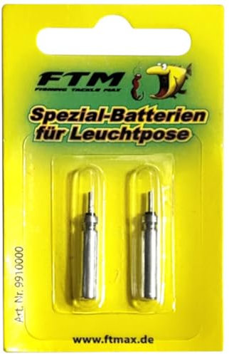 FTM Akku für Leuchtposen, 2er Set Spezial-Batterien für Leuchtpose