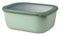 Mepal - Bol multi-usage rectangulaire Cirqula - Nordic sage – capacité 3000 ml - couvercle amovible - incassable - étanche – stockage au congélateur, stockage à froid – passe au lave-vaisselle