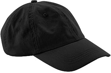 Beechfield - Baseball-Mütze Verkleidet (Einheitsgröße) (Schwarz)