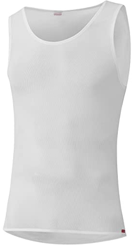 LÖFFLER M Singlet Transtex Light+ Weiß - Leichtes ärmelloses Herren Top, Größe 50 - Farbe White