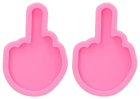Silikon-Fondantform, 2 Stück, Schokoladenform, DIY-Kuchen, Backblech für Kuchen, Seife, Cupcake-Dekoration, Mittelfinger