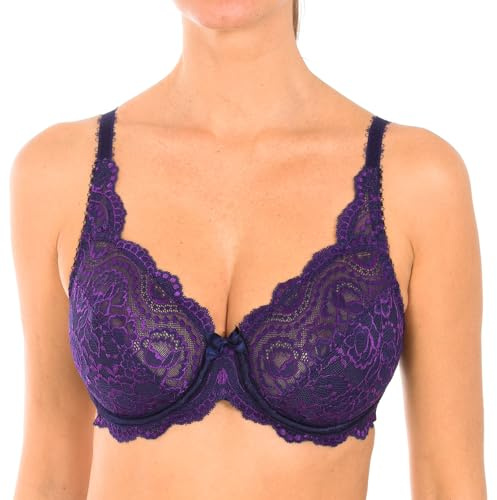 Playtex Bra Woman Flower Elegance Underwire Bra x1 Bluebell 38C