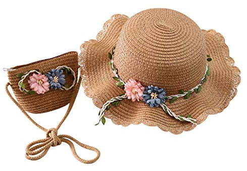 Hüte Hut Sonne und Sonne Tourismus Hut 28 Blumenmädchen Tasche Hut Set Baseballmützen New Erst Cap Herren (Khaki, One Size)