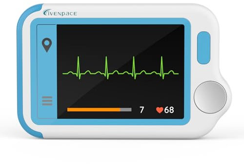 Livenpace Home Heart Health Monitor, cardiofrequenzimetro portatile con elettrodi, macchina stand-alone compatibile con smartphone e PC
