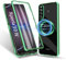 MeiyueEr Coque de protection pour Sony Xperia 10 IV - Compatible avec Magsafe - Protection avant et arrière à 360° - Cadre en métal magnétique - Vert