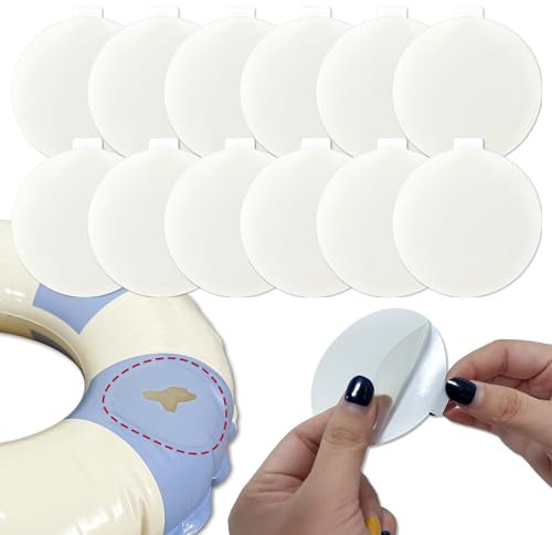 Birllaid 12 Stück Aufblasbares Reparaturset wasserdicht, 3inch TPU Pool Reparaturband, Reparaturband für Luftmatratze, Hüpfburg, aufblasbares Spielzeug, Zelt, Schwimmring, Heavy Duty