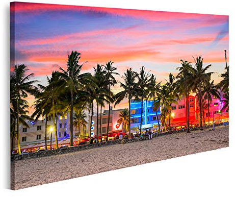 islandburner Prime Bild auf Leinwand Miami Strand Florida Bilder Wandbilder Poster
