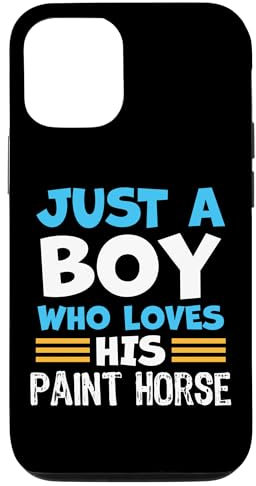 Nur ein Junge, der sein Paint Horse liebt Hülle für iPhone 14 Pro
