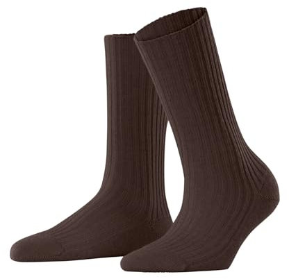 FALKE Damen Socken Cosy Wool Boot W So Wolle Kaschmir einfarbig 1 Paar, Braun Cinnamon 5186, 39-42
