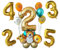 Geburtstag Deko, Party Ballon Luftballon Set 2.3.4.5. Kinder Geburtstag Deko, Tiere Nummer Ballon, Kinder Folienballon Geburtstagsparty (ZAHL 2)
