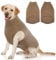 Katzinst Hundepullover,Hundepullover Mittelgroße Hunde,Strickwaren Pullover Hund, Dickes Material Pullover Haustiermantel für Winter, Fleece Hund Pullover für Beagle,Border Collie,Khaki,XL