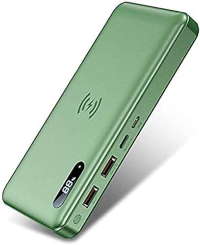 Cargador portátil inalámbrico 50000Mah PD 65W/15W QC3.0/QC4.0/SCP Carga rápida con 2 entradas y 3 Salidas, Verde