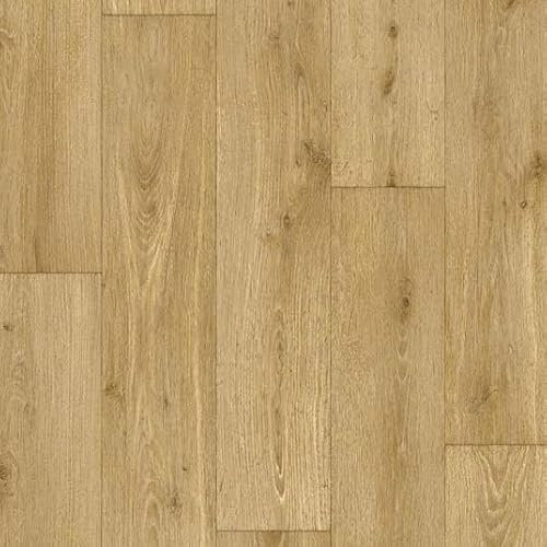 Sol Vinyle Link Plus - Imitation parquet Bois Naturel - Surface Brillante - Rouleau de 2m x 2m