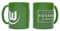VfL Wolfsburg Tasse - Arbeit Fußball Leidenschaft, Relief, Keramik, grün, 0.3 l