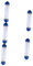 Mikinona 5st Wasserfiltrationsflasche Leere Reinigungsflasche Filter Durchsichtiges Gehäuse Hauswasserfilter Wasserfilter Für Das Ganze Klarwasserfilter Heimfiltergehäuse Plastik