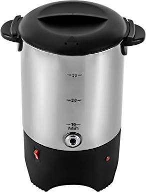 Coffee Urn, 30 Cups Electric Coffee Maker, Commercial Grade Coffee Maker Urn, 304 Stainless Steel Electric Coffee Makers with Removable Filte, Coffee Percolator for Catering/Cafes/Wedding/Receptions