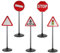 BESTonZON 5pièces Jouets Éducatifs Panneaux De Signalisation Modèles De Circulation Jouets Cognitifs pour Éducation Précoce des Améliorez La Connaissance des Signaux Routiers