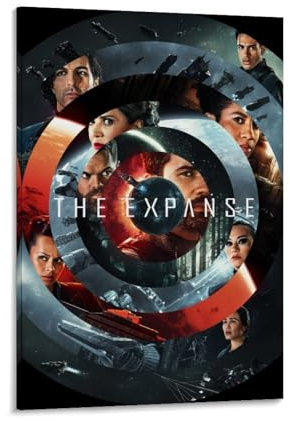 EGLOBICH The Expanse Key Artv-Logo, TV-Show-Poster, Wandkunst, dekoratives ästhetisches Leinwandposter, 60 x 90 cm, Rahmen, The Expanse Key Artv-Logo