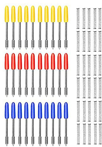 Huudngeje 30 StüCk 30/45/60 Grad Schneiden Klinge für Graphtec CB09 Silhouette Miniatur Craftrobo Vinyl Cutter Blades CB09U Messer