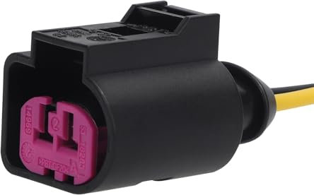 BTFO 2pcs 1J0973772 2-Poliger Generator Kabelbaum Reparatur Stecker Kompatibel mit Golf, GTI MK4, Seat, 367W LJQ & Mehr