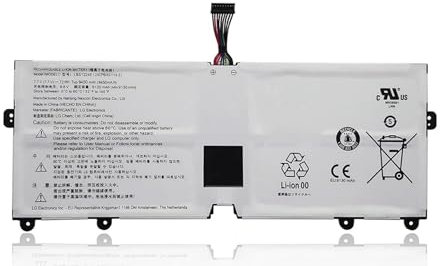 ASKC LBS1224E Batterie de rechange pour ordinateur portable LG Gram 2018 13Z980 14Z980 15Z980 15Z990 Série Notebook 7,7 V 72 Wh 9450 mAh