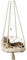 Cndiyald Cat Hanging Hammock, Cat Swing 16 Inch, Hanging Bed with Cotton Mat, Boho Macrame Hammock for Sleeping