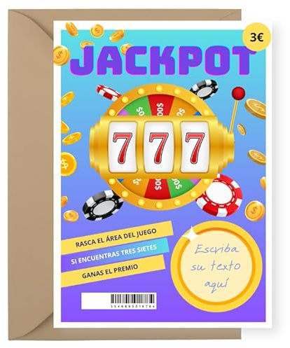 Eurojackpot Rubbelkarte | Geschenkgutschein zum selbst befüllen | inklusive personalisierbarer Rubbelkarte | Geschenkkarte | originelle Geschenkidee für Paare, Freunde oder Familie |