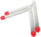 VILLCASE 2 Sets Folding Ladder Hinge Replacement Durable Metal Hinge Parts for Step Ladders Includes Tie Rods Screws Easy Installation