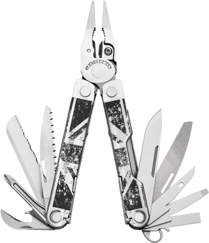 Leatherman Rebar Multi-Tool, Country Collection - UK Flag | 17 All-Tools for DIY & Camping