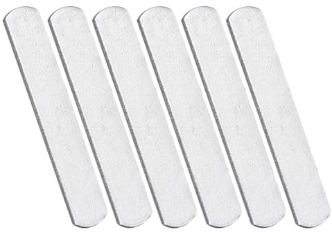 Supvox Trainingsgewichte aus Stahl Silber für Gewichtsweste und Armbänder für Kraftsport und Jogging 6 Stück Metallplatten für Training zu Hause