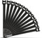GWHOLE 50 Cintas Organizadores Cables Reutilizables para Oficina Ordenar los Cables de PC, TV, Eletronic Wire, 20cm x 1,2 cm (Negro)