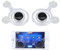 2x Leton Mobile Joystick pare teléfonos móviles Juego Joypad Stick para Smartphone pantalla táctil Mobile Joystick Game jugando Touch Screen Rocker Controlador para iPhone iPod Tablet y Android Blanco