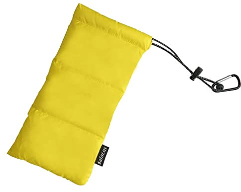 SAFACUS Thermal Phone Case for Outdoor Camping Beach Skiing - Prevents Freezing & Overheating, Extends Battery Life, Drop Proof, for Smart Phone Pouch Cover Bags (yellow)