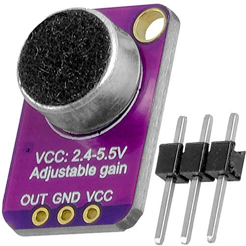 AZDelivery GY-MAX4466 Amplificateur de Microphone Electret, Capteur Breakout MAX4466 Compatible avec Arduino et Raspberry Pi, incluant Un E-Book!
