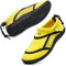 HKR Jungen Mädchen Aquaschuhe Atmungsaktive Badeschuhe Schwimmschuhe Kinder Gelb 36 EU