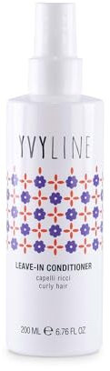 YVYLINE Conditioner Leave in Conditioner für lockiges Haar, 200 ml, spendet Feuchtigkeit, restrukturiert und formt Locken, Spray ohne Ausspülen, ohne Parabene, Silikon, hergestellt in Italien