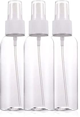 3pcs Atomiser Spray Bottle,20ML Transparent Fine Mist Sprayer Bottles Empty Refillable Plastic Mini Travel Bottle for Traveling,Cosmetic,Perfume,Cleaning liquid,Essential oil,Holiday Travel Bottle
