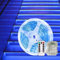 Gaoxun Batterie LED Strip 3M für Halloween, Blau LED Streifen Batteriebetrieben mit Fernbedienung, LED Band Selbstklebend, 8 Modi, Timer, Schneidbar, Wasserdicht Lichtband Zuhause Party Treppe Deko