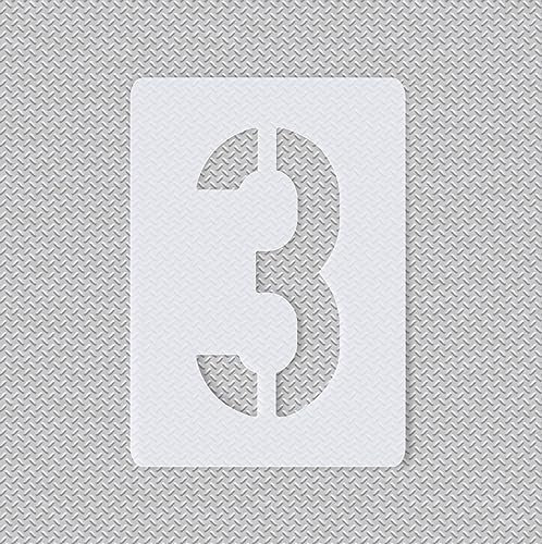 Schablone einzelne Zahl -3- Ziffernhöhe: 20cm ● Nummer für: Schilder ● Tür ● Hausnummern