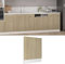 Camerina Panneau de lave-vaisselle Chêne sonoma 59,5x3x67 cm Aggloméré,Habillage De Porte Lave Vaisselle,Petit Lave Vaisselle