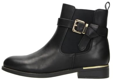 Fitters Damen Stiefelette Kira in Farbe Schwarz, Damenschuhe in Übergröße, Kira 44 EU Black