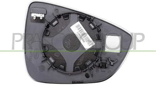 Spiegelglas links Ford-Focus-Mod. 07/18-inkl. Halter heizbar konvex/verchromt