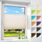 Allesin Plissee ohne Bohren Plissees Klemmfix Creme 100x110cm(BxH), Plisseerollo Faltrollo mit Klemmträger, Jalousie Rollos für Fenster und Tür, Sichtschutz und Sonnenschutz